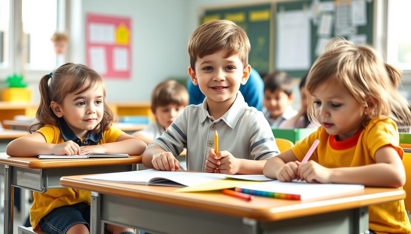 Student using learning strategies while studying