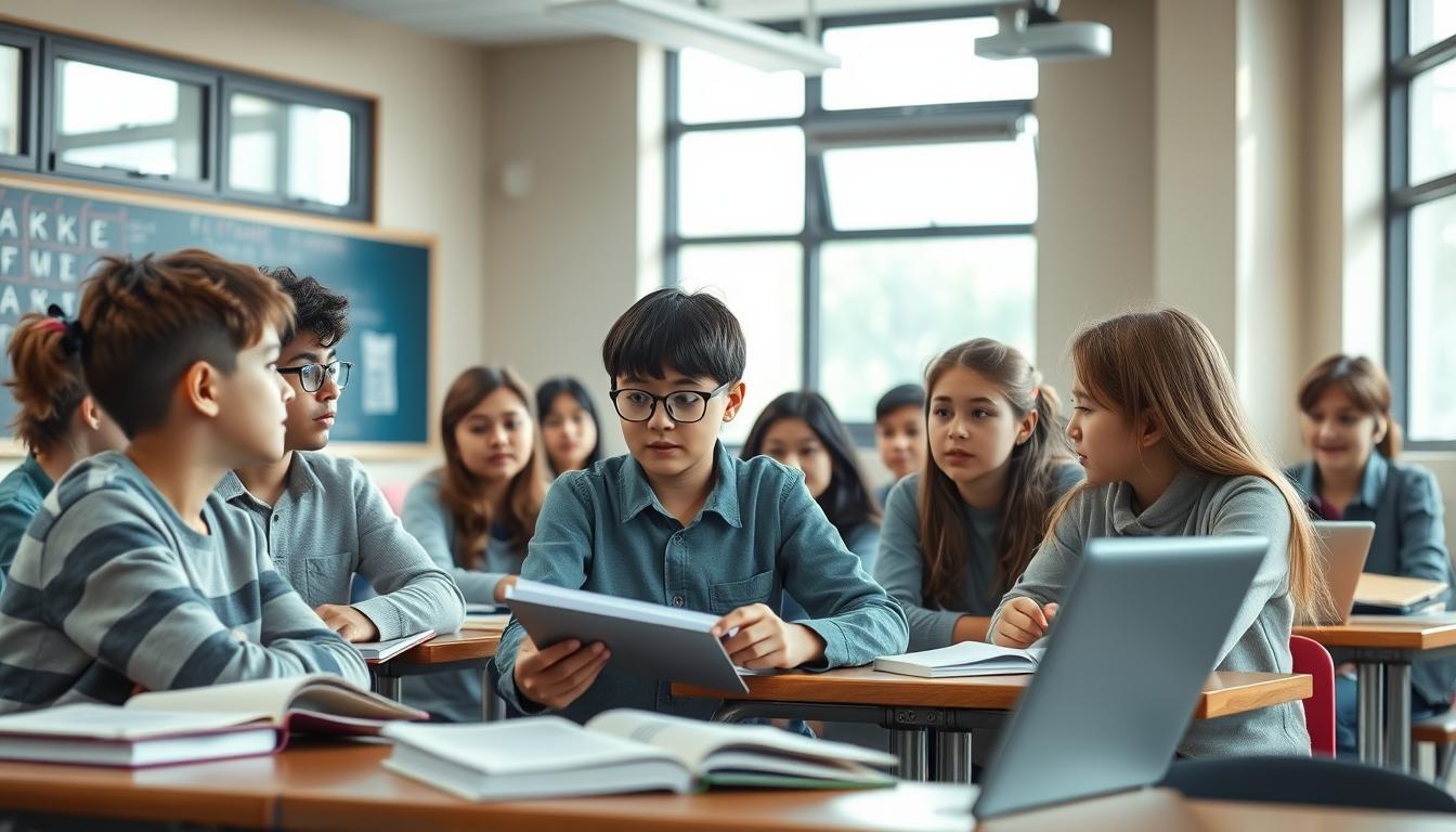 Student using online courses for flexible education